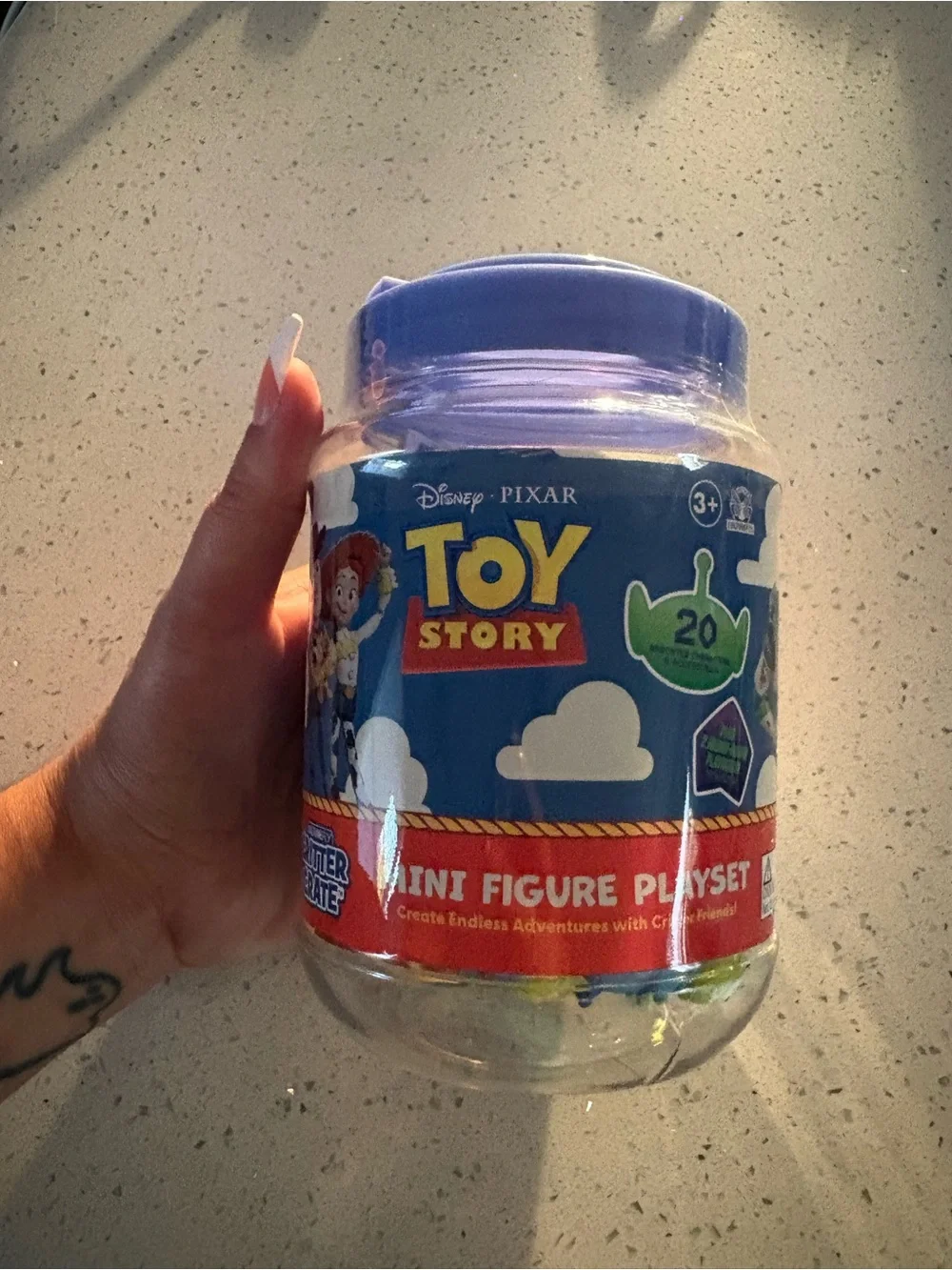 Disney Toy Story Mini Figure Playset with Purple Lid
